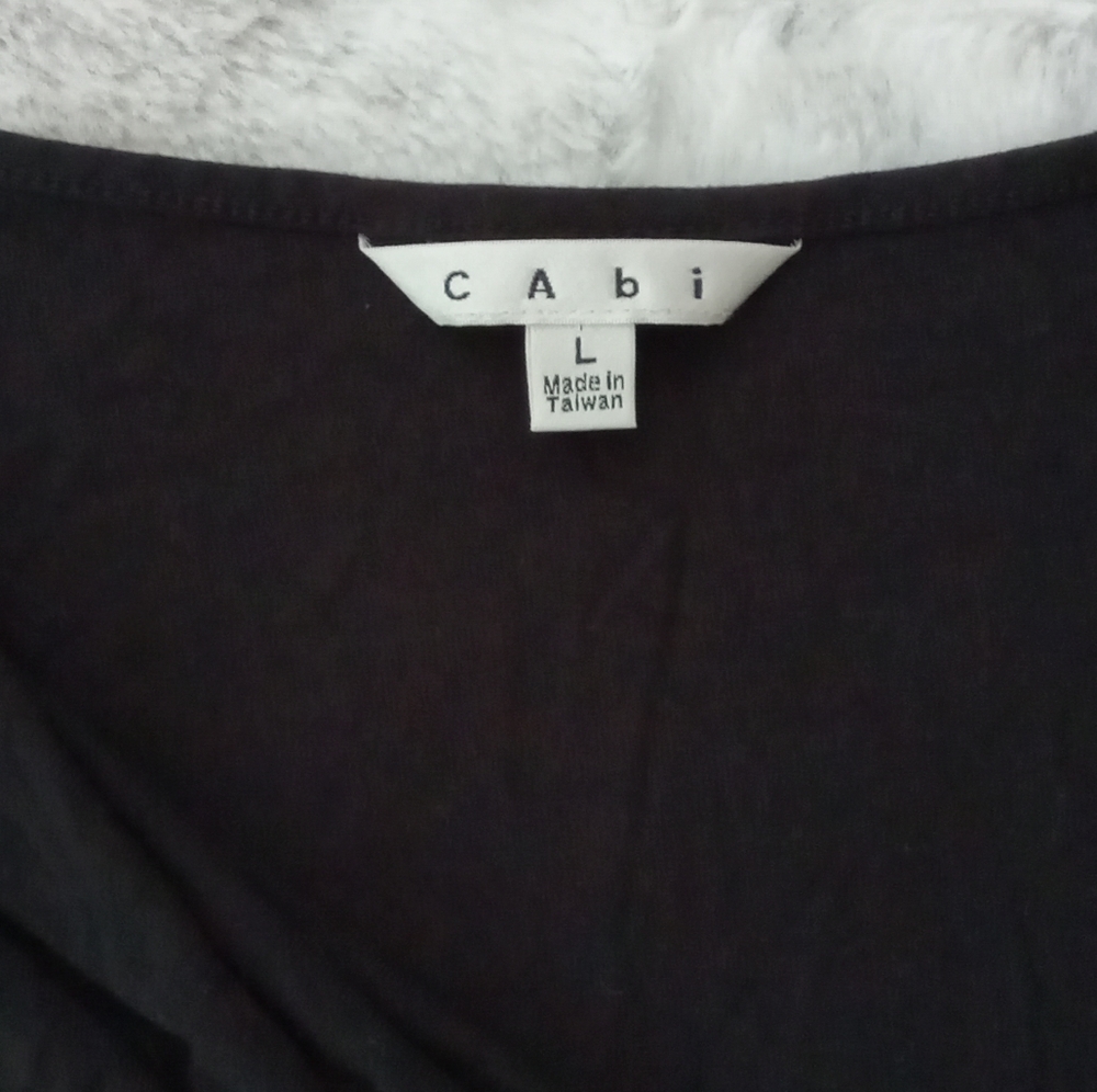 CAbi black lightweight Scoop Neck summer tank. Size L. - Picture 2 of 6